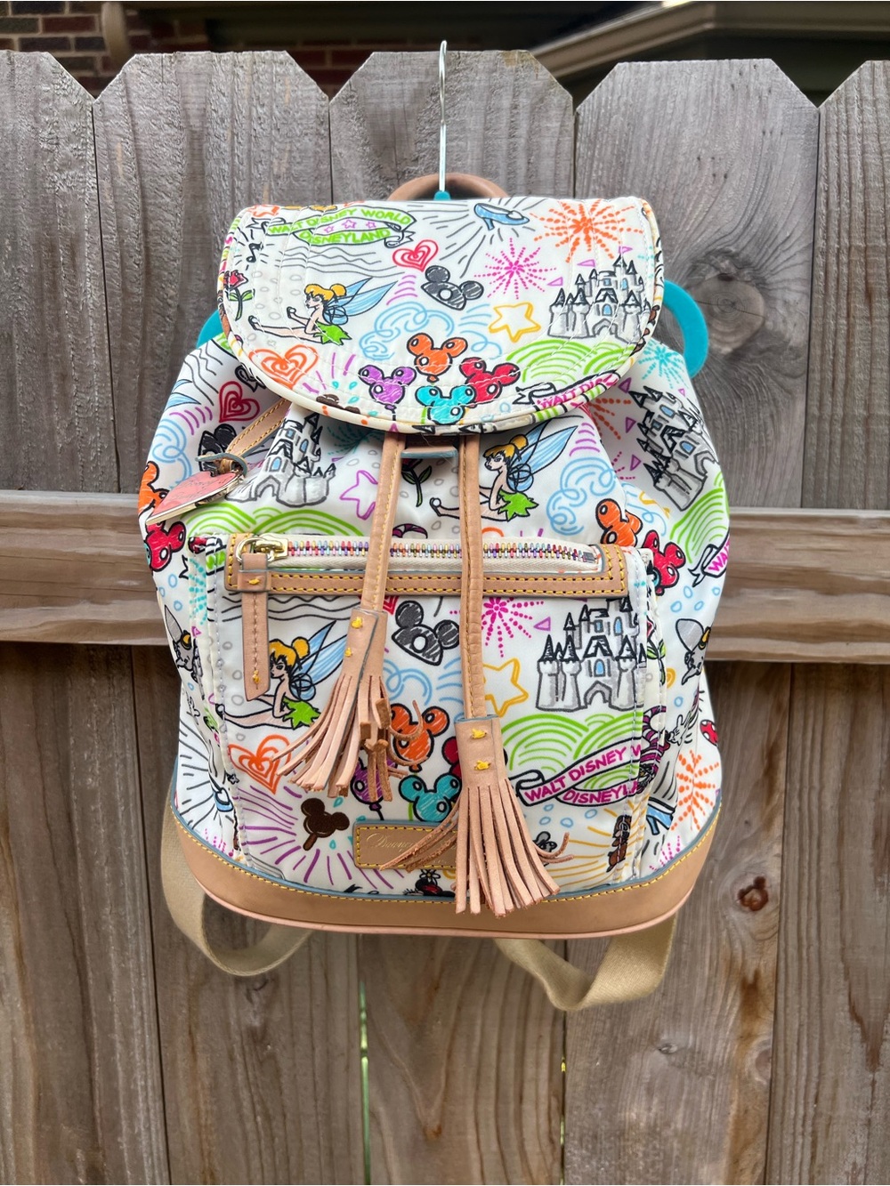 Dooney & Bourke Disney Sketch Drawstring Backpack Small - Picture 1 of 16